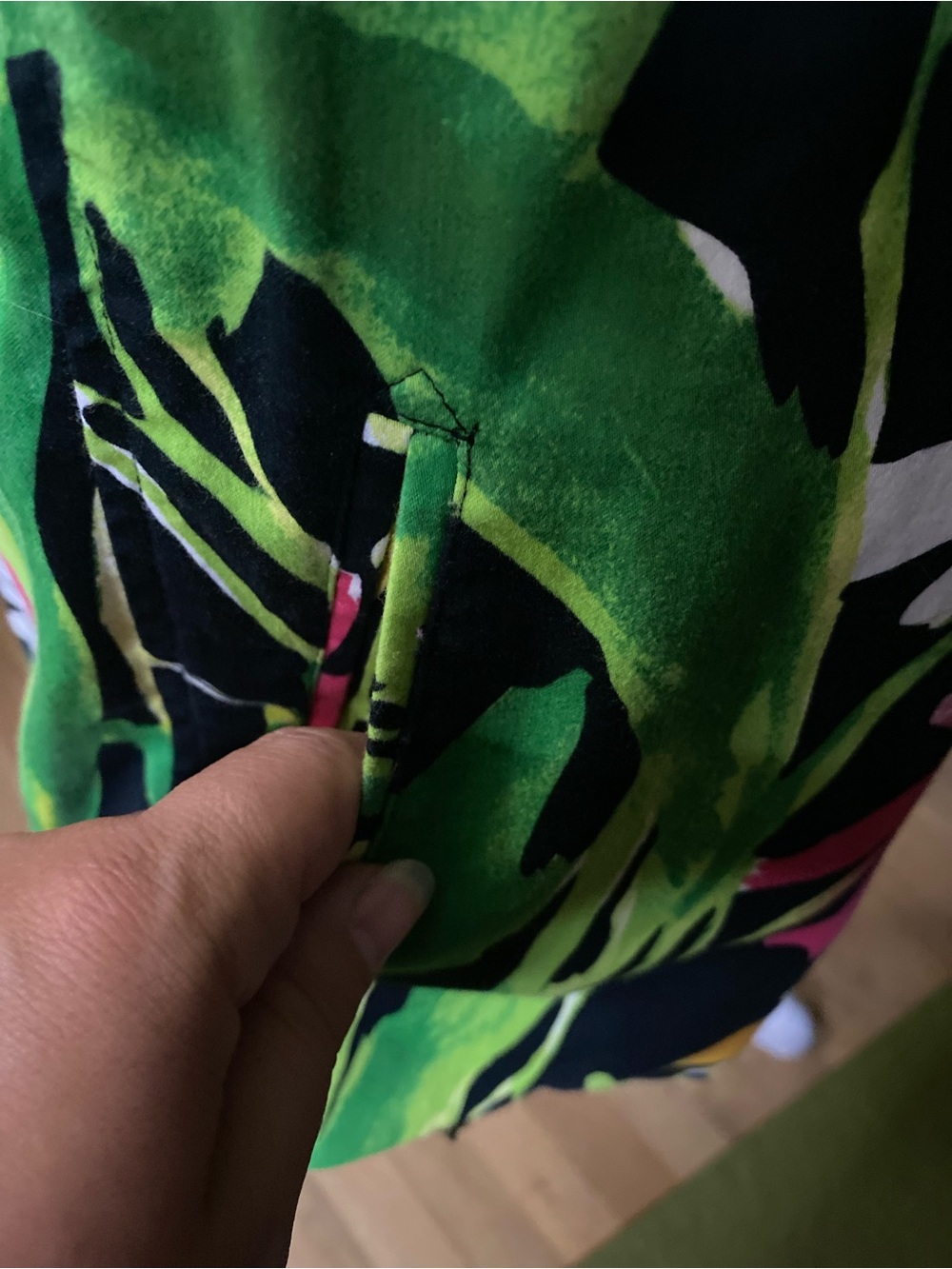 Chico's Tropical Floral Lightweight Jacket - Picture 3 of 4